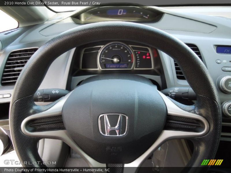 Royal Blue Pearl / Gray 2010 Honda Civic DX-VP Sedan