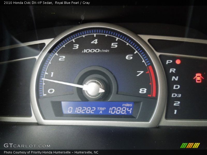Royal Blue Pearl / Gray 2010 Honda Civic DX-VP Sedan