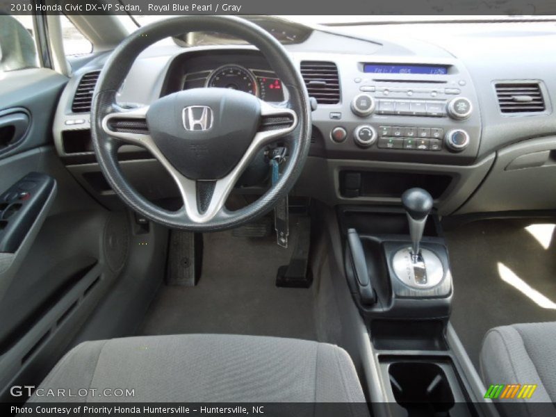 Royal Blue Pearl / Gray 2010 Honda Civic DX-VP Sedan