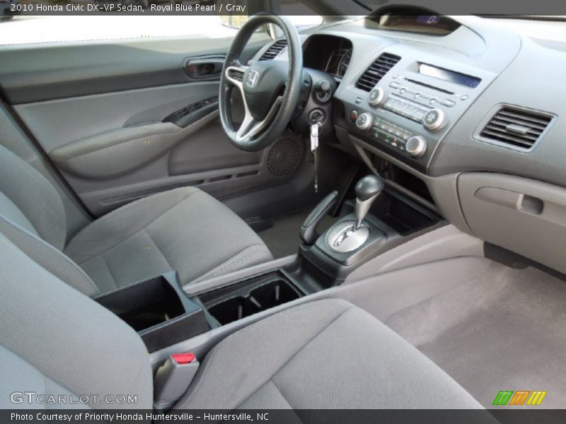Royal Blue Pearl / Gray 2010 Honda Civic DX-VP Sedan