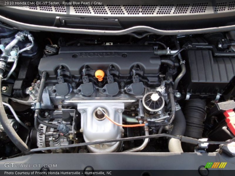 Royal Blue Pearl / Gray 2010 Honda Civic DX-VP Sedan