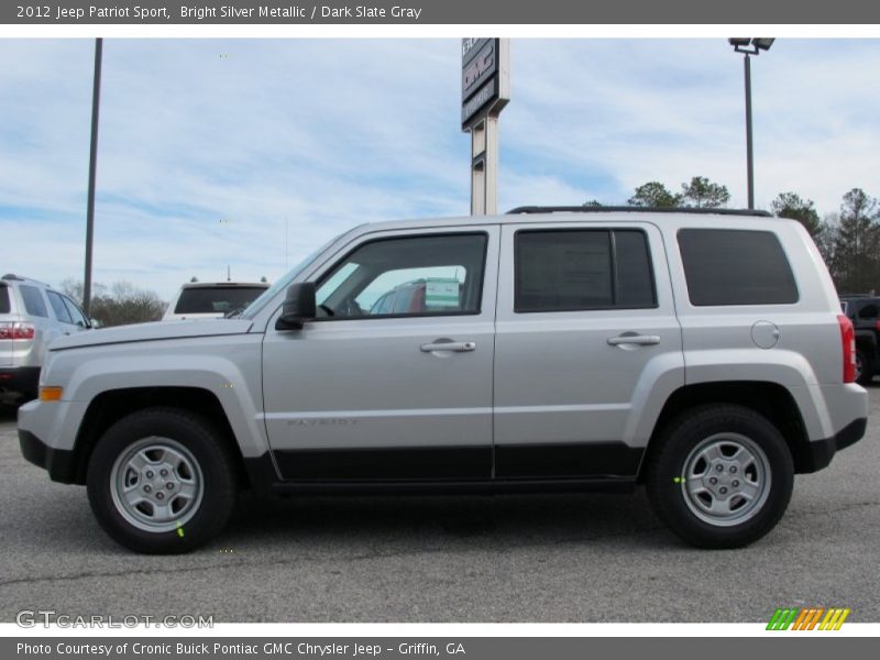 Bright Silver Metallic / Dark Slate Gray 2012 Jeep Patriot Sport