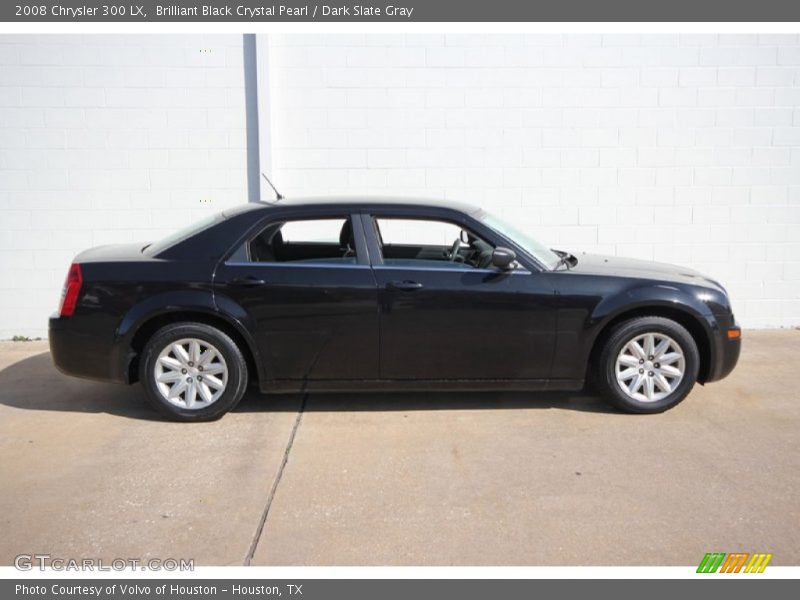 Brilliant Black Crystal Pearl / Dark Slate Gray 2008 Chrysler 300 LX