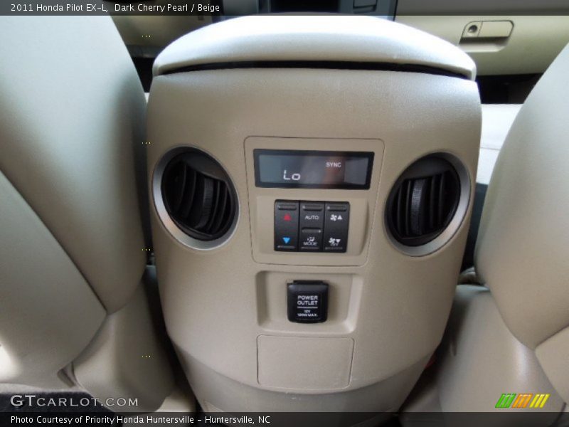 Dark Cherry Pearl / Beige 2011 Honda Pilot EX-L