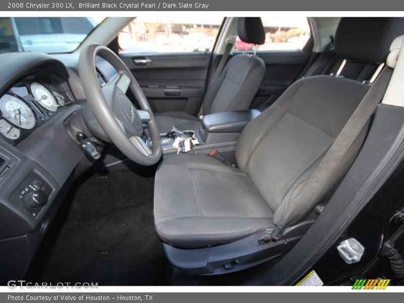 Brilliant Black Crystal Pearl / Dark Slate Gray 2008 Chrysler 300 LX