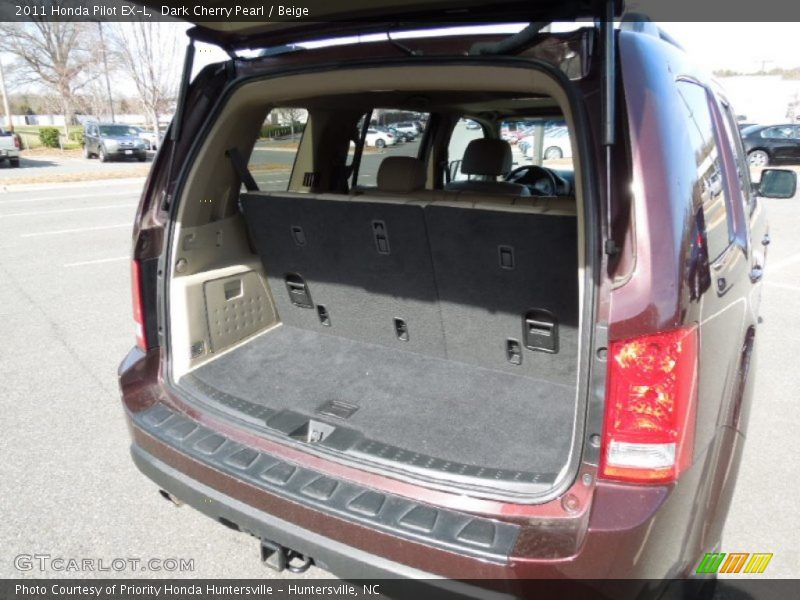 Dark Cherry Pearl / Beige 2011 Honda Pilot EX-L