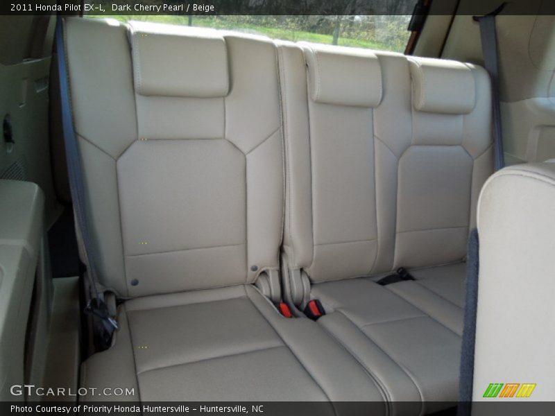 Dark Cherry Pearl / Beige 2011 Honda Pilot EX-L