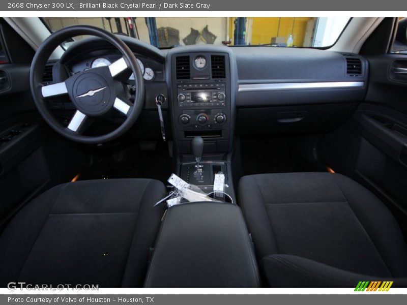 Brilliant Black Crystal Pearl / Dark Slate Gray 2008 Chrysler 300 LX