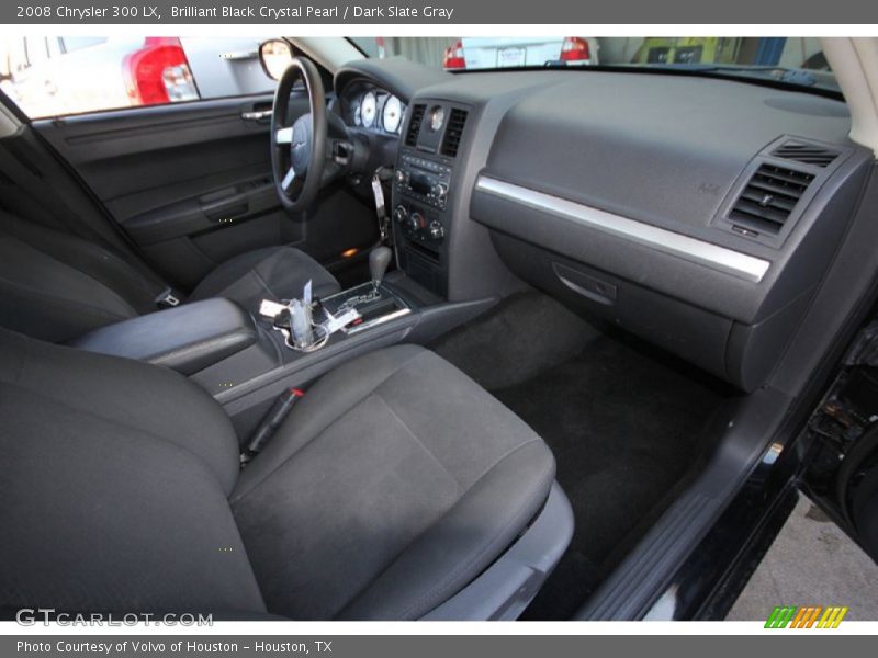 Brilliant Black Crystal Pearl / Dark Slate Gray 2008 Chrysler 300 LX