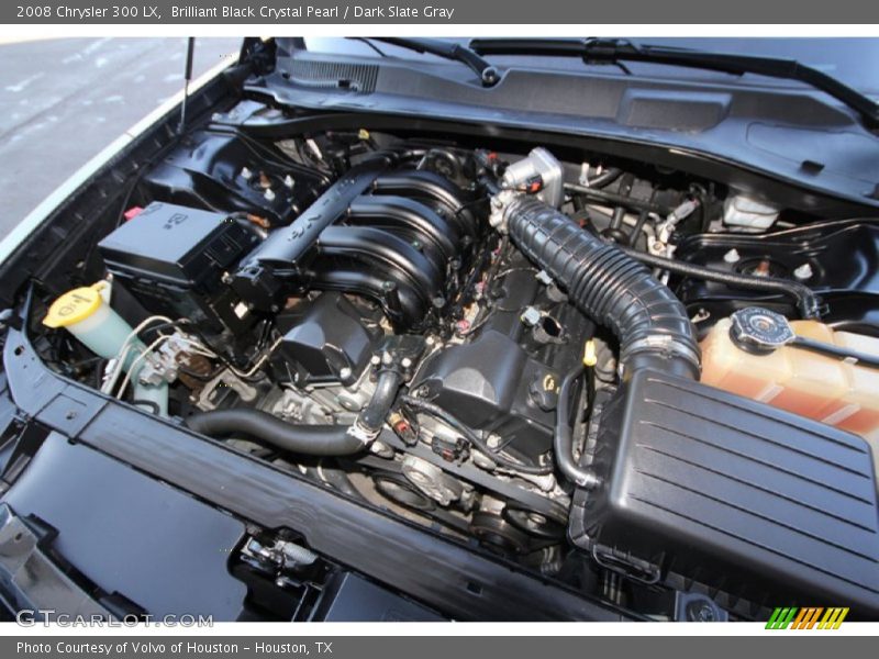 Brilliant Black Crystal Pearl / Dark Slate Gray 2008 Chrysler 300 LX