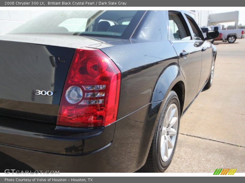 Brilliant Black Crystal Pearl / Dark Slate Gray 2008 Chrysler 300 LX