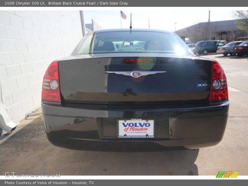 Brilliant Black Crystal Pearl / Dark Slate Gray 2008 Chrysler 300 LX