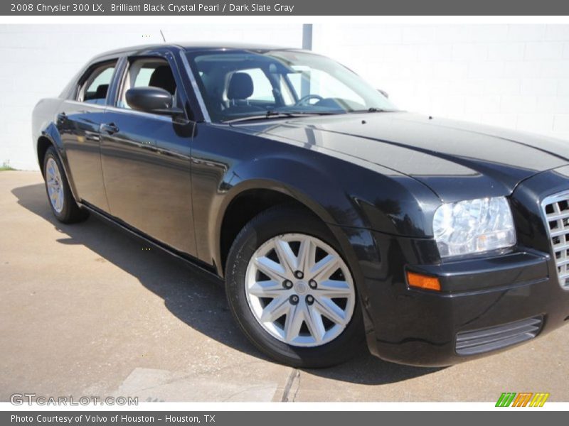 Brilliant Black Crystal Pearl / Dark Slate Gray 2008 Chrysler 300 LX