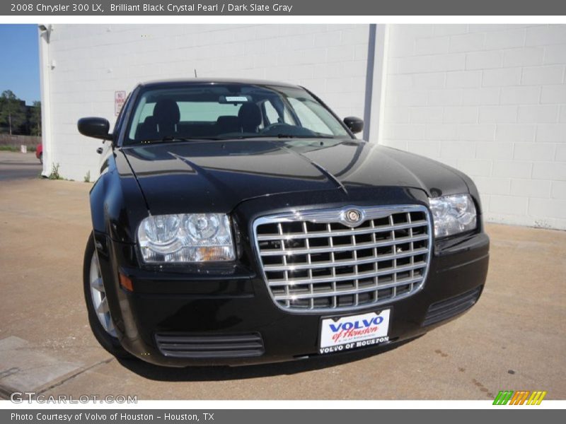Brilliant Black Crystal Pearl / Dark Slate Gray 2008 Chrysler 300 LX