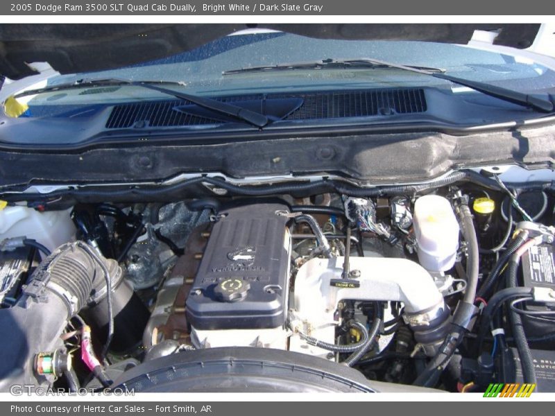 Bright White / Dark Slate Gray 2005 Dodge Ram 3500 SLT Quad Cab Dually