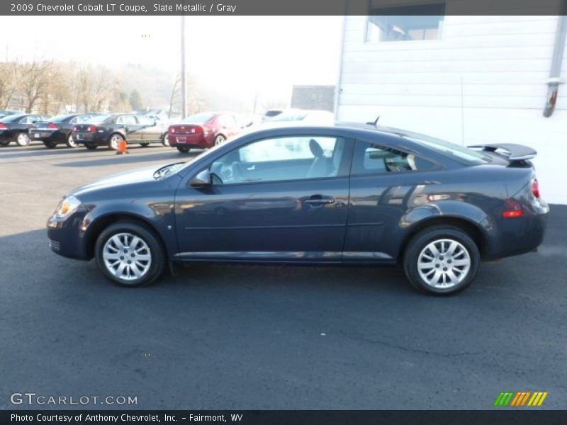 Slate Metallic / Gray 2009 Chevrolet Cobalt LT Coupe