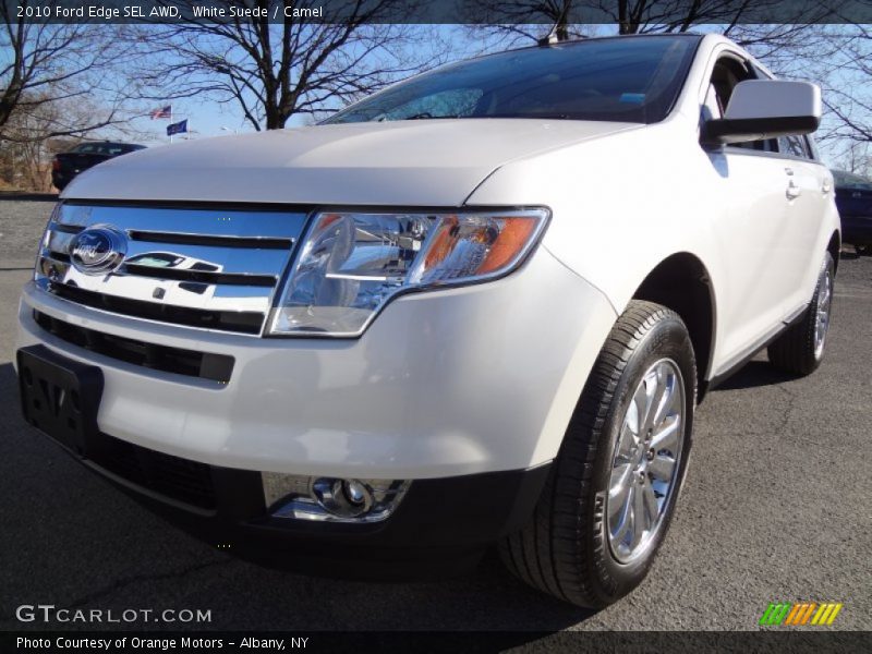 White Suede / Camel 2010 Ford Edge SEL AWD