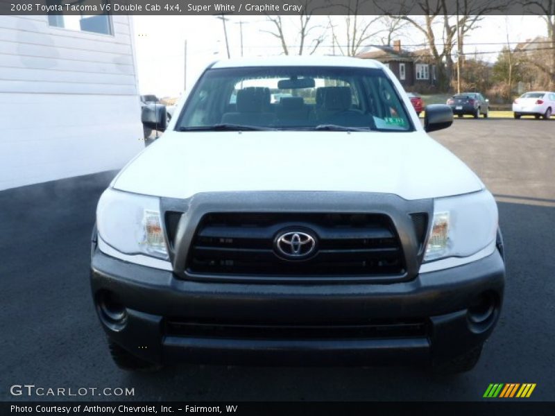Super White / Graphite Gray 2008 Toyota Tacoma V6 Double Cab 4x4