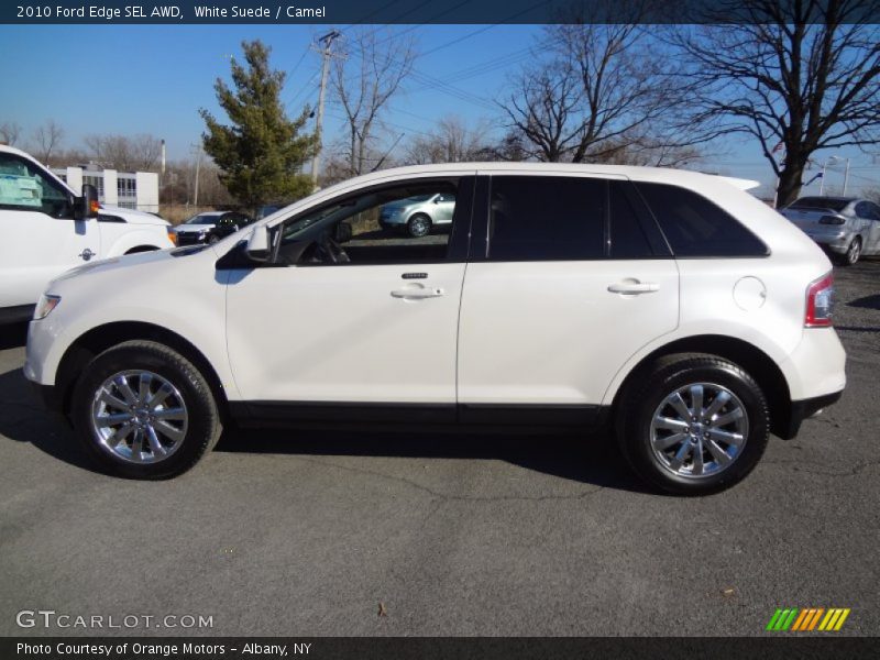 White Suede / Camel 2010 Ford Edge SEL AWD