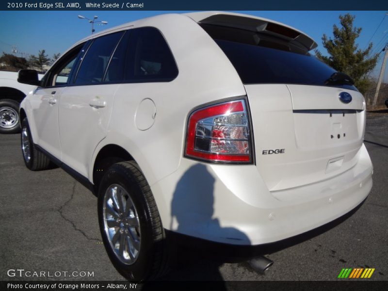 White Suede / Camel 2010 Ford Edge SEL AWD