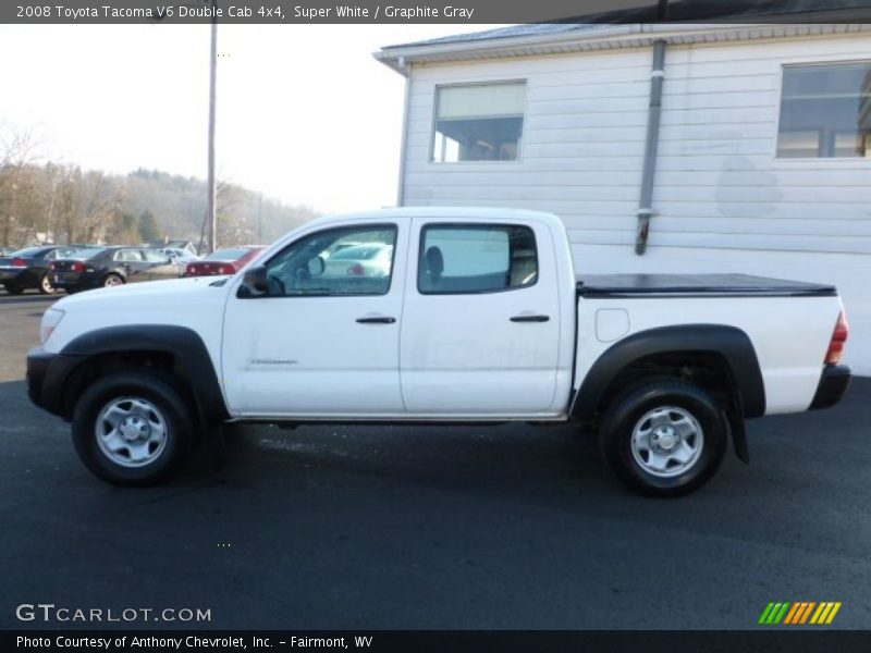 Super White / Graphite Gray 2008 Toyota Tacoma V6 Double Cab 4x4