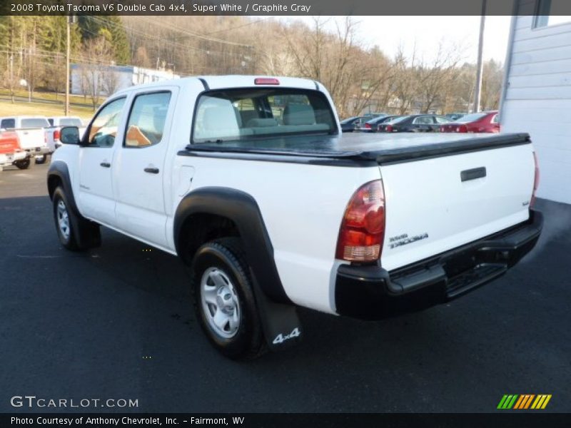 Super White / Graphite Gray 2008 Toyota Tacoma V6 Double Cab 4x4