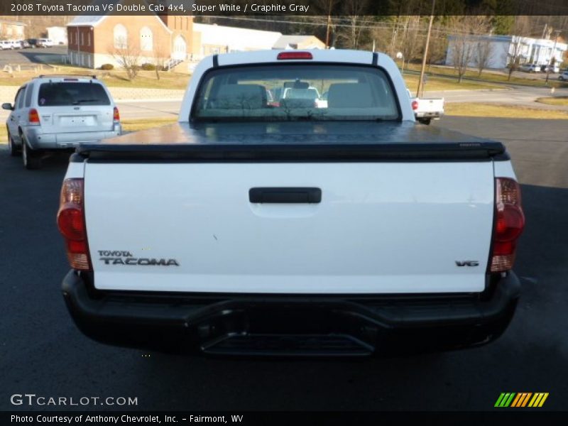 Super White / Graphite Gray 2008 Toyota Tacoma V6 Double Cab 4x4