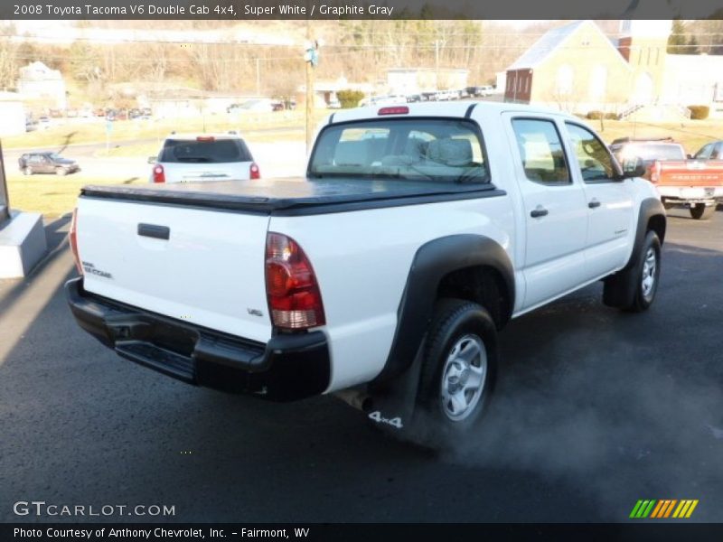 Super White / Graphite Gray 2008 Toyota Tacoma V6 Double Cab 4x4