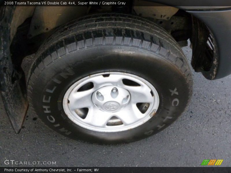 Super White / Graphite Gray 2008 Toyota Tacoma V6 Double Cab 4x4