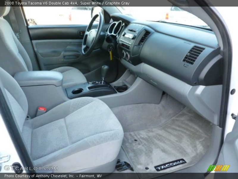 Super White / Graphite Gray 2008 Toyota Tacoma V6 Double Cab 4x4