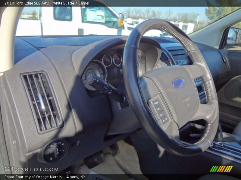 White Suede / Camel 2010 Ford Edge SEL AWD