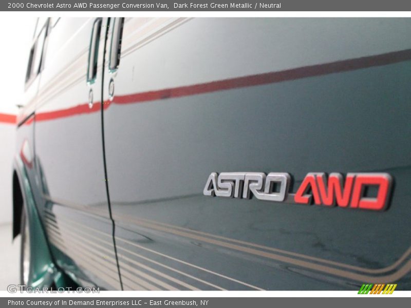Dark Forest Green Metallic / Neutral 2000 Chevrolet Astro AWD Passenger Conversion Van
