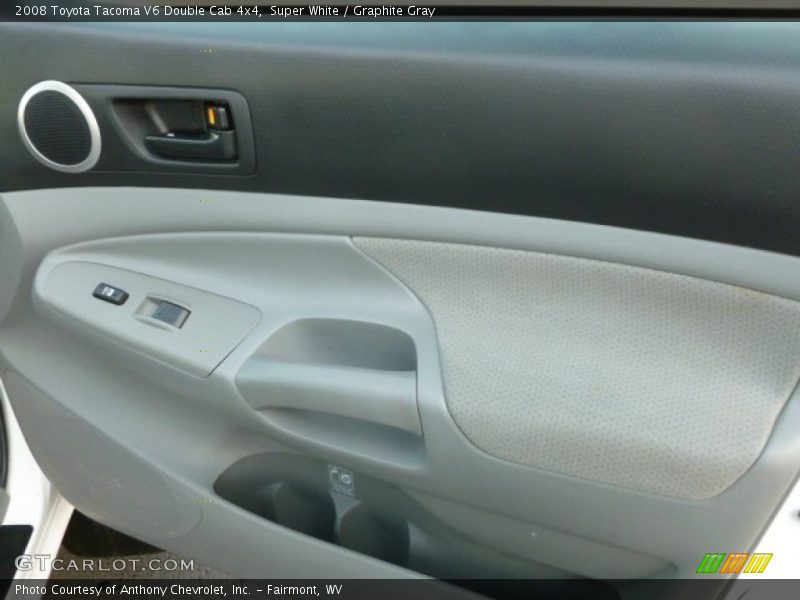 Super White / Graphite Gray 2008 Toyota Tacoma V6 Double Cab 4x4