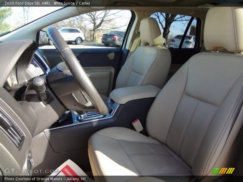 White Suede / Camel 2010 Ford Edge SEL AWD