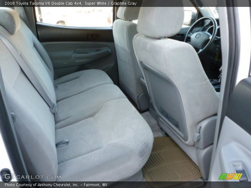 Super White / Graphite Gray 2008 Toyota Tacoma V6 Double Cab 4x4