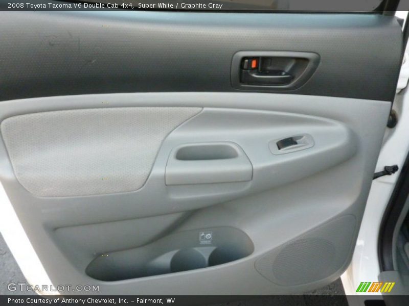 Super White / Graphite Gray 2008 Toyota Tacoma V6 Double Cab 4x4