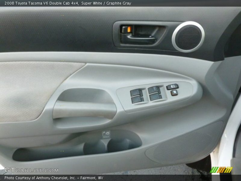 Super White / Graphite Gray 2008 Toyota Tacoma V6 Double Cab 4x4