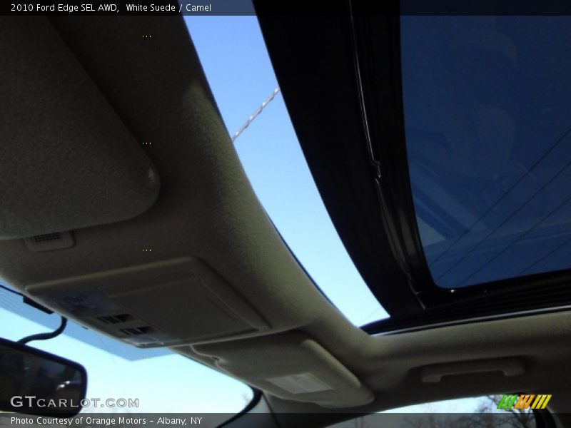 White Suede / Camel 2010 Ford Edge SEL AWD