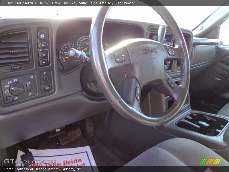 Sand Beige Metallic / Dark Pewter 2005 GMC Sierra 1500 Z71 Crew Cab 4x4
