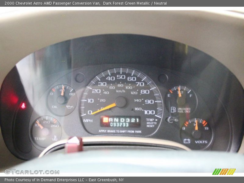 Dark Forest Green Metallic / Neutral 2000 Chevrolet Astro AWD Passenger Conversion Van