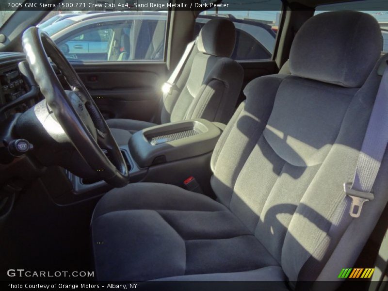 Sand Beige Metallic / Dark Pewter 2005 GMC Sierra 1500 Z71 Crew Cab 4x4