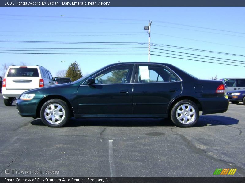 Dark Emerald Pearl / Ivory 2001 Honda Accord EX Sedan