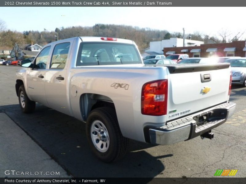 Silver Ice Metallic / Dark Titanium 2012 Chevrolet Silverado 1500 Work Truck Crew Cab 4x4