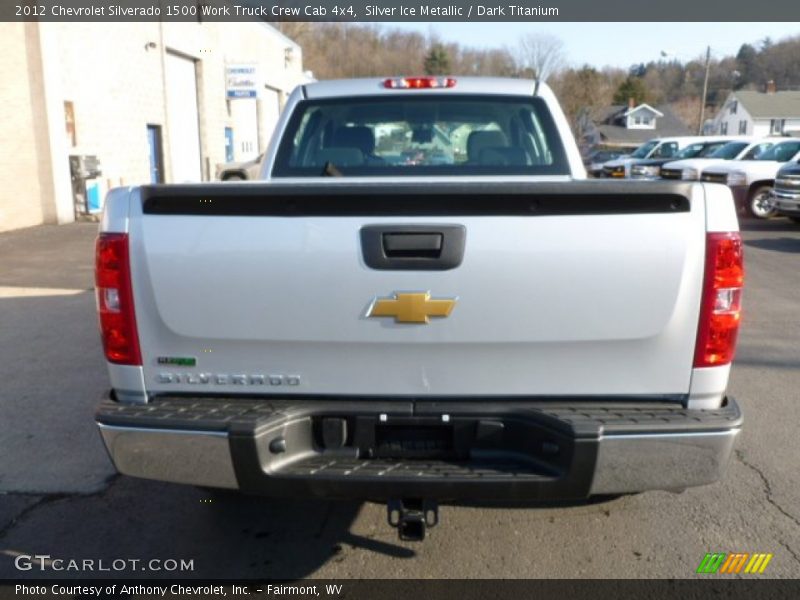 Silver Ice Metallic / Dark Titanium 2012 Chevrolet Silverado 1500 Work Truck Crew Cab 4x4