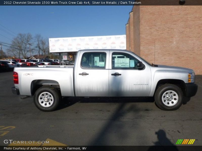 Silver Ice Metallic / Dark Titanium 2012 Chevrolet Silverado 1500 Work Truck Crew Cab 4x4