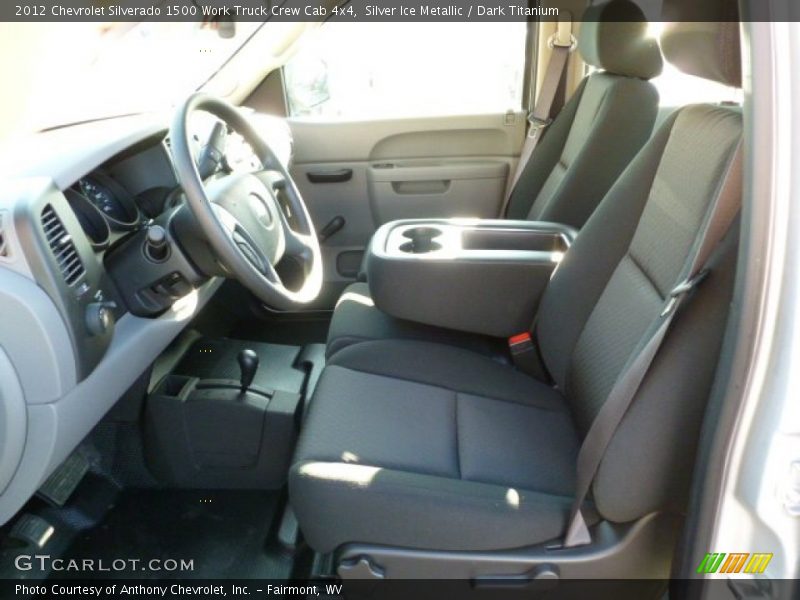 Silver Ice Metallic / Dark Titanium 2012 Chevrolet Silverado 1500 Work Truck Crew Cab 4x4