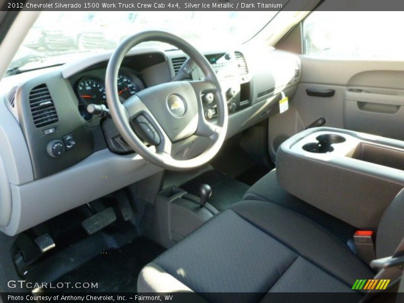 Silver Ice Metallic / Dark Titanium 2012 Chevrolet Silverado 1500 Work Truck Crew Cab 4x4