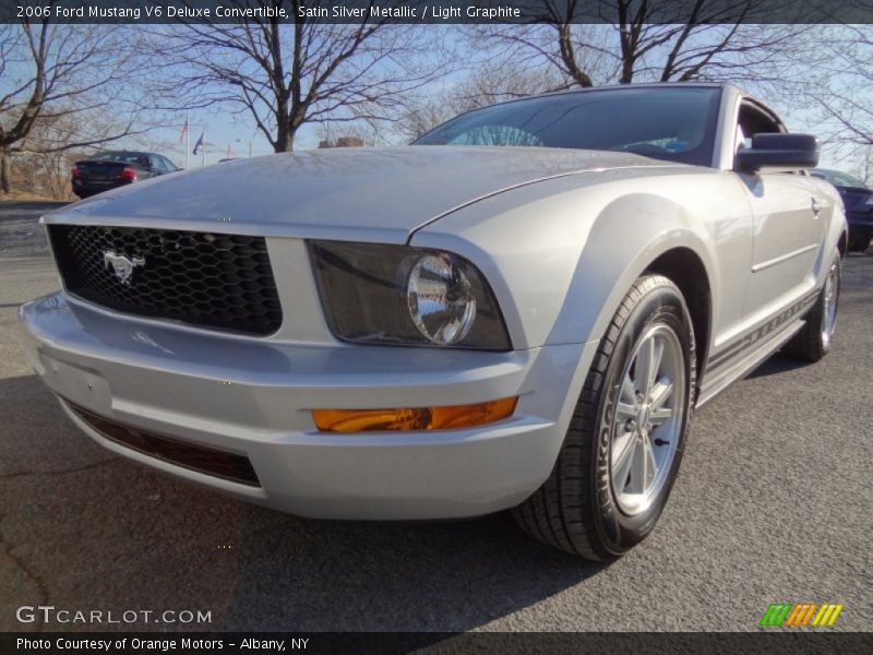 Satin Silver Metallic / Light Graphite 2006 Ford Mustang V6 Deluxe Convertible