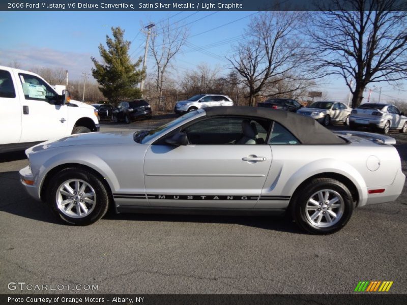 Satin Silver Metallic / Light Graphite 2006 Ford Mustang V6 Deluxe Convertible