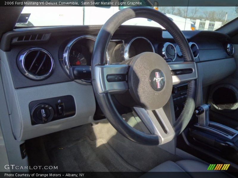 Satin Silver Metallic / Light Graphite 2006 Ford Mustang V6 Deluxe Convertible